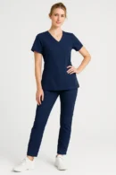Conjunto Antifluidos Filipina Con Resorte En La Espalda y Pantalon Recto Modelo Paris
