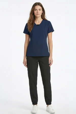 Conjunto Filipina Pantalon Antifluidos Con Spandex En El Cuello y Pantalon Jogger Modelo ATHENEAS